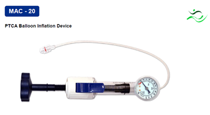 MAC-20 PTCA Balloon Inflation Device